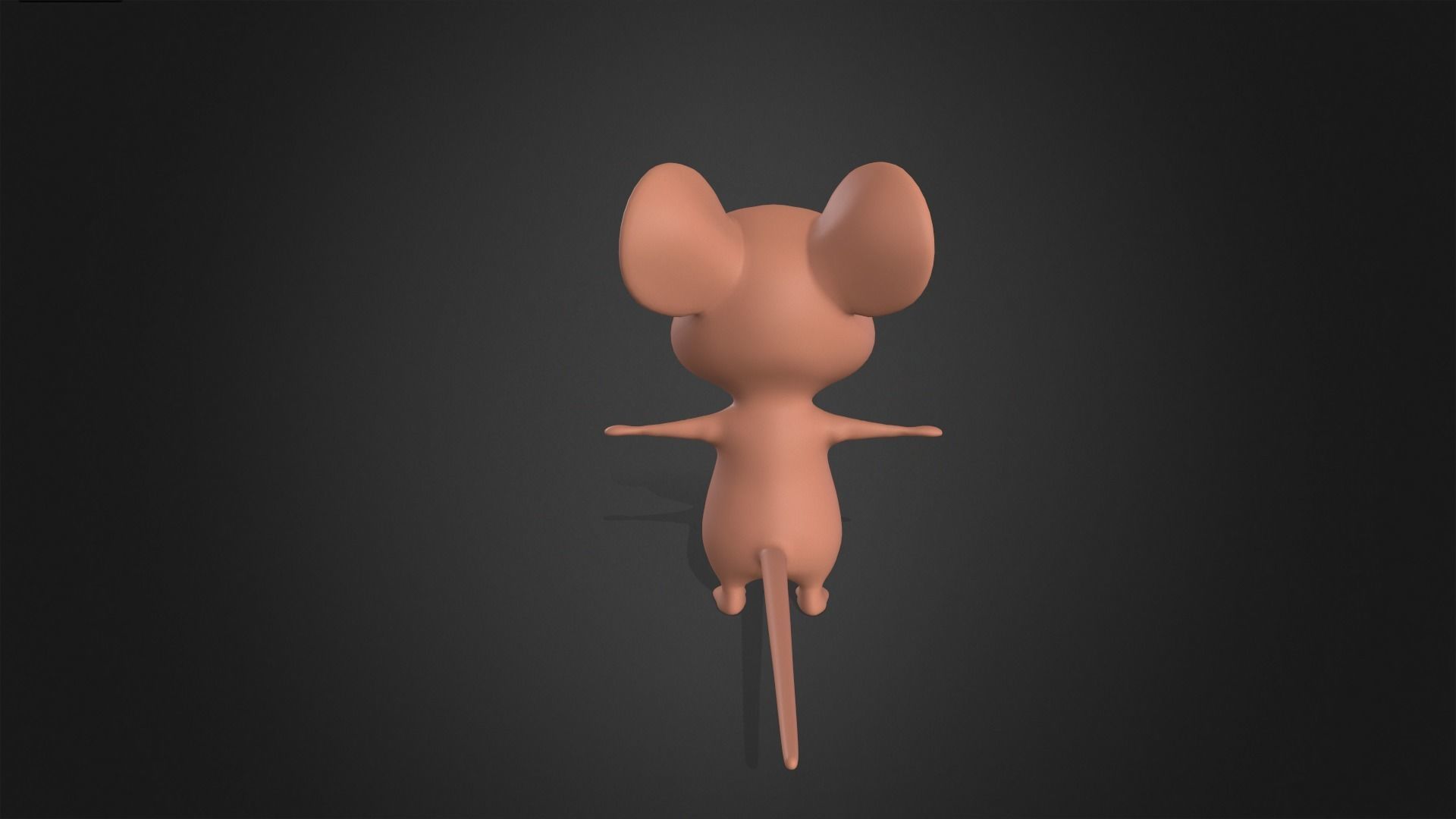 Asset - Cartoons - Animal - Little Mouse Rigged 3D model_10