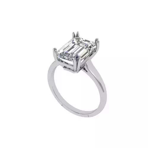 Emerald Soliter Ring