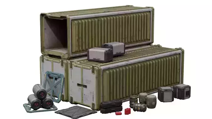 Military Environment 3D Model Pack