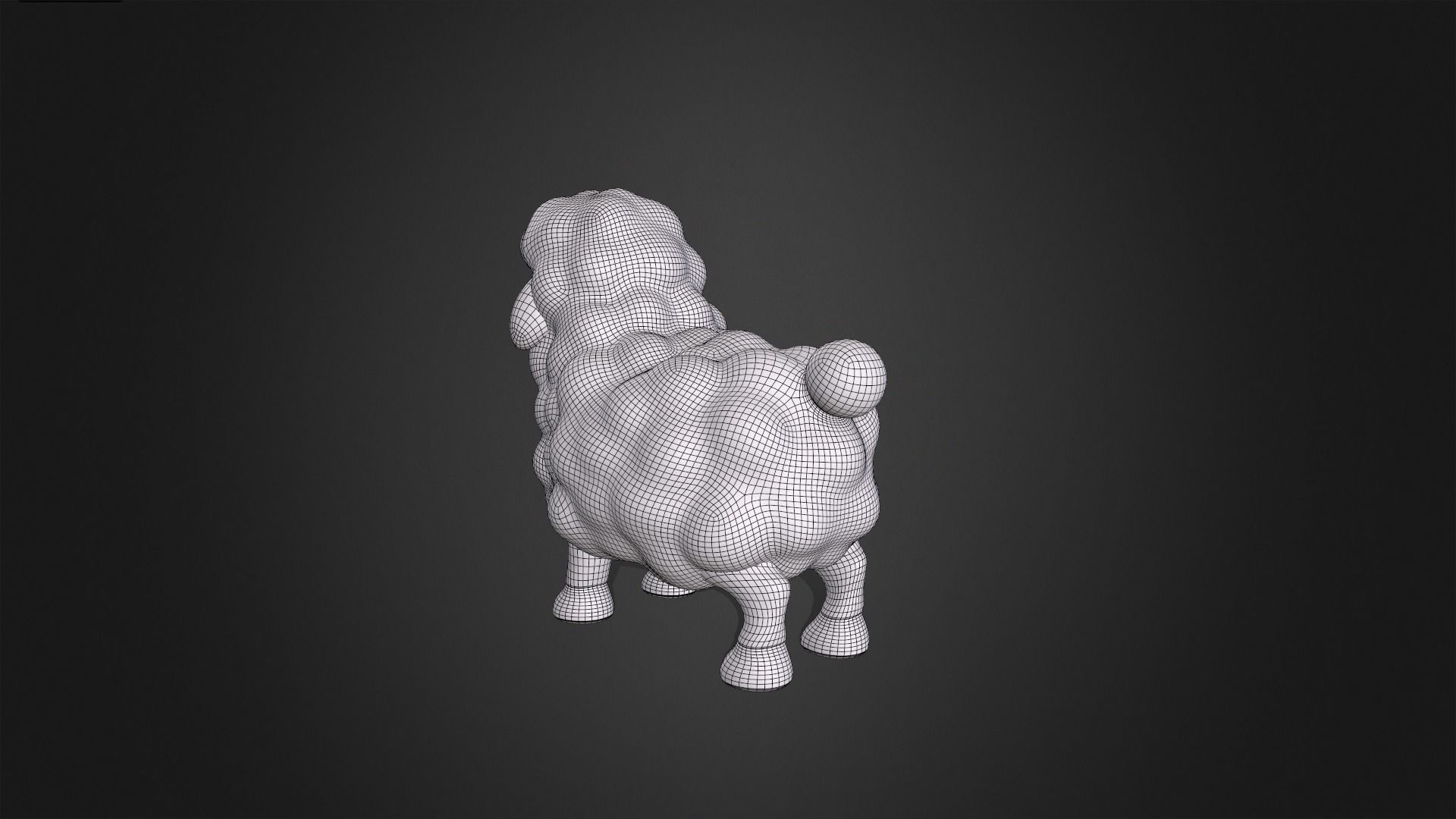 Asset - Cartoons - Animal - Sheep Rigged 3D model_13