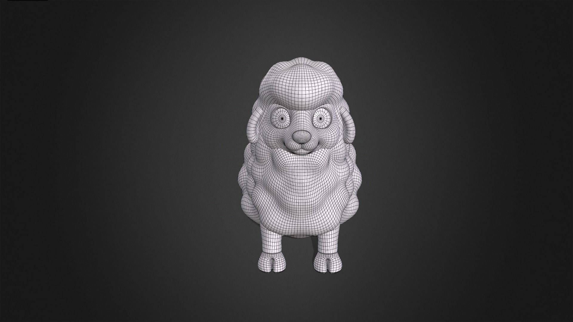 Asset - Cartoons - Animal - Sheep Rigged 3D model_3