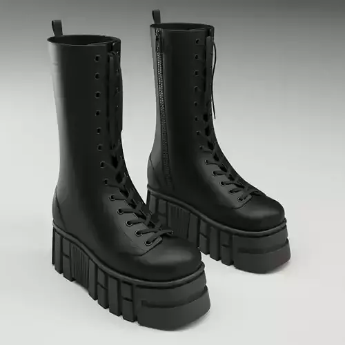 ASOS Design mate battle boots on high platform
