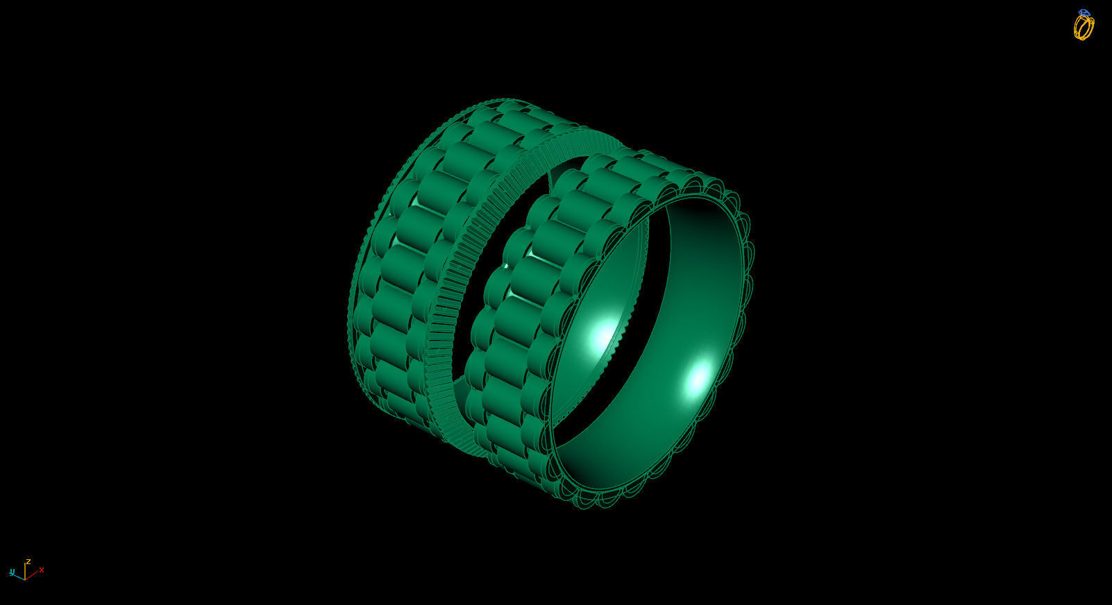 Rolex Ring Free 3D model_2