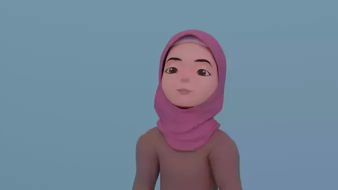 Muslim woman Animated 