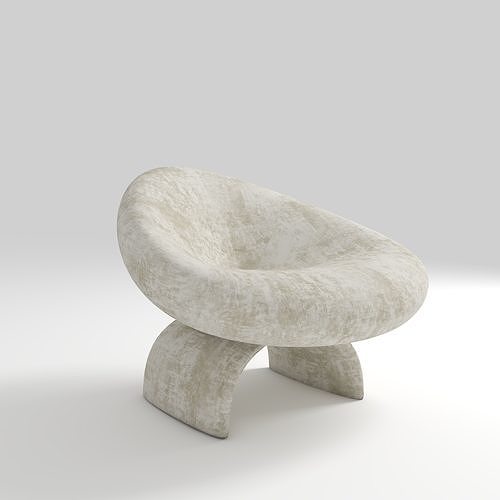 single seat Low-poly 3D model