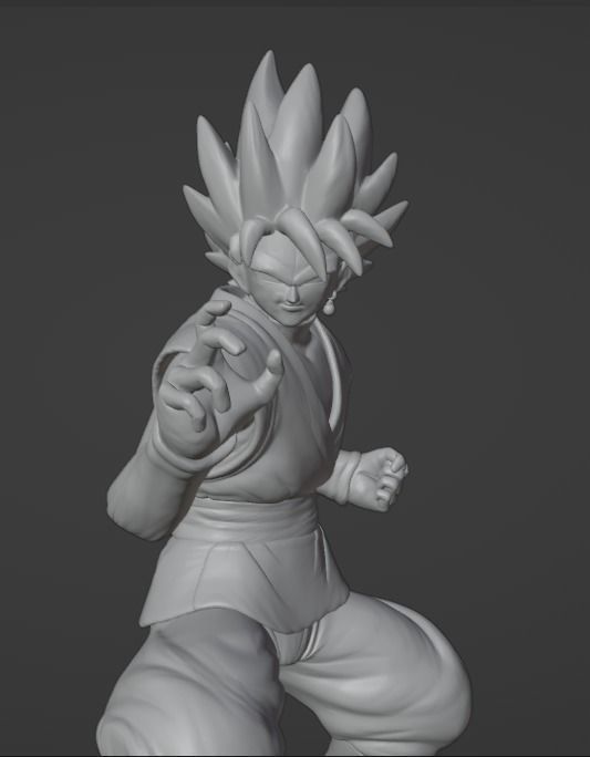 Black Goku 3D print model_2