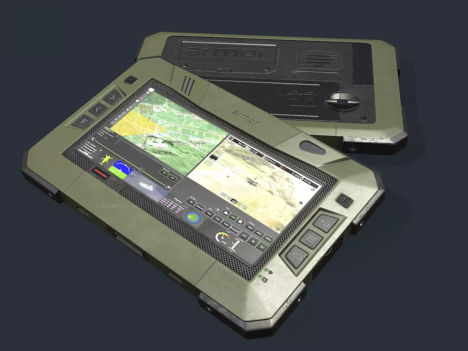 Generic Rugged Military Tablet 3D model