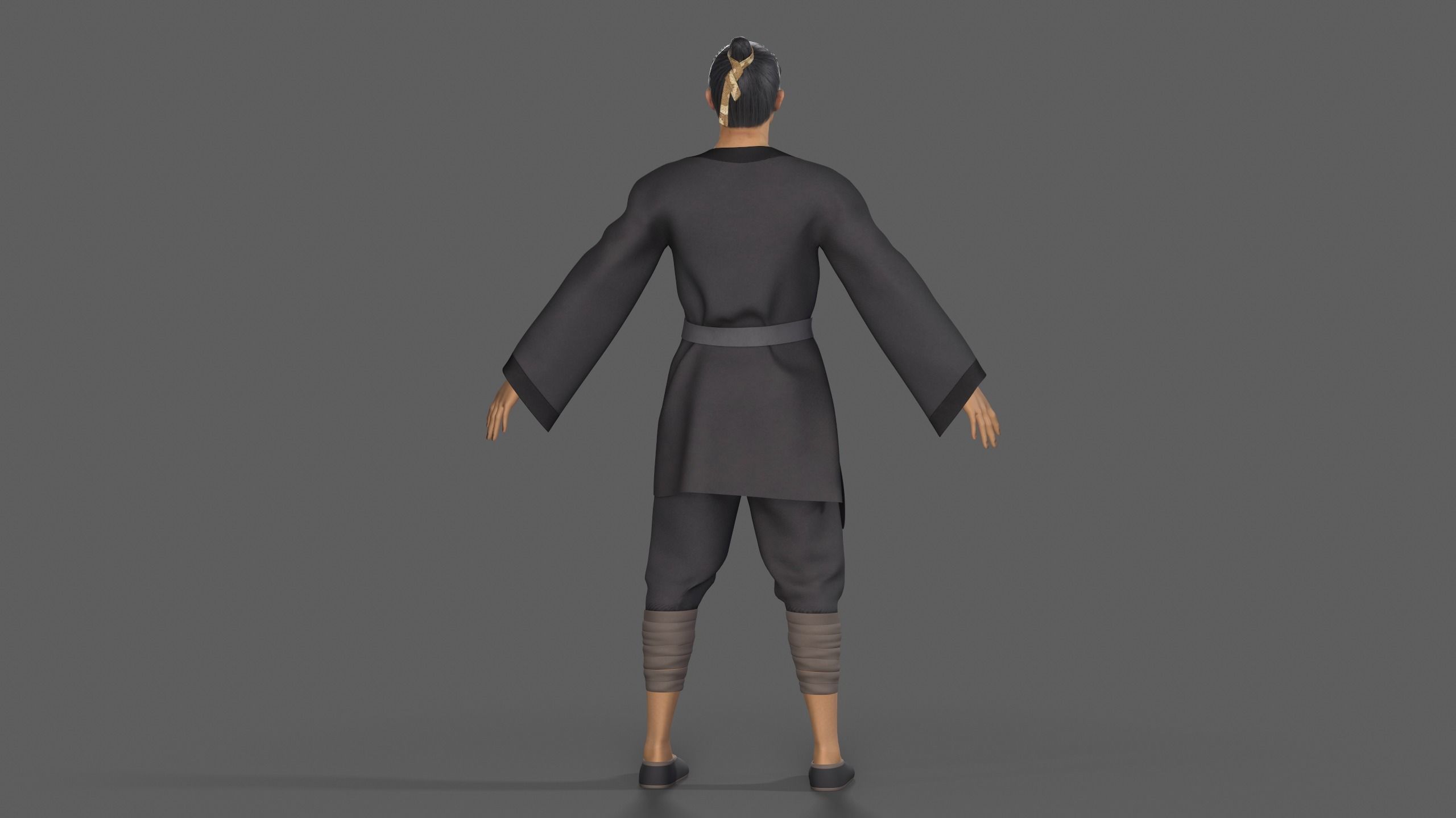 farmer avatar Low-poly 3D model_8