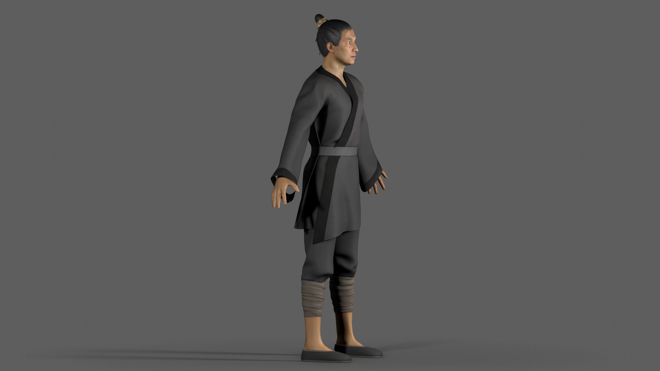 farmer avatar Low-poly 3D model_7