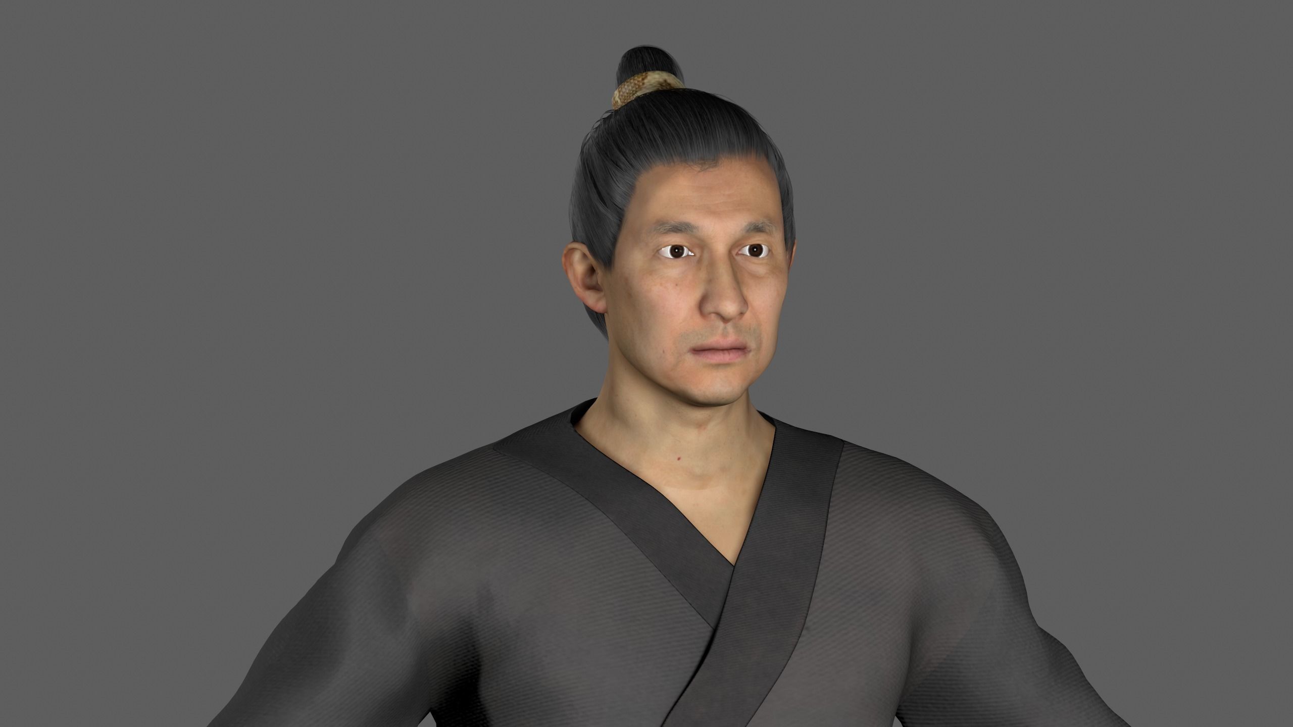 farmer avatar Low-poly 3D model_9