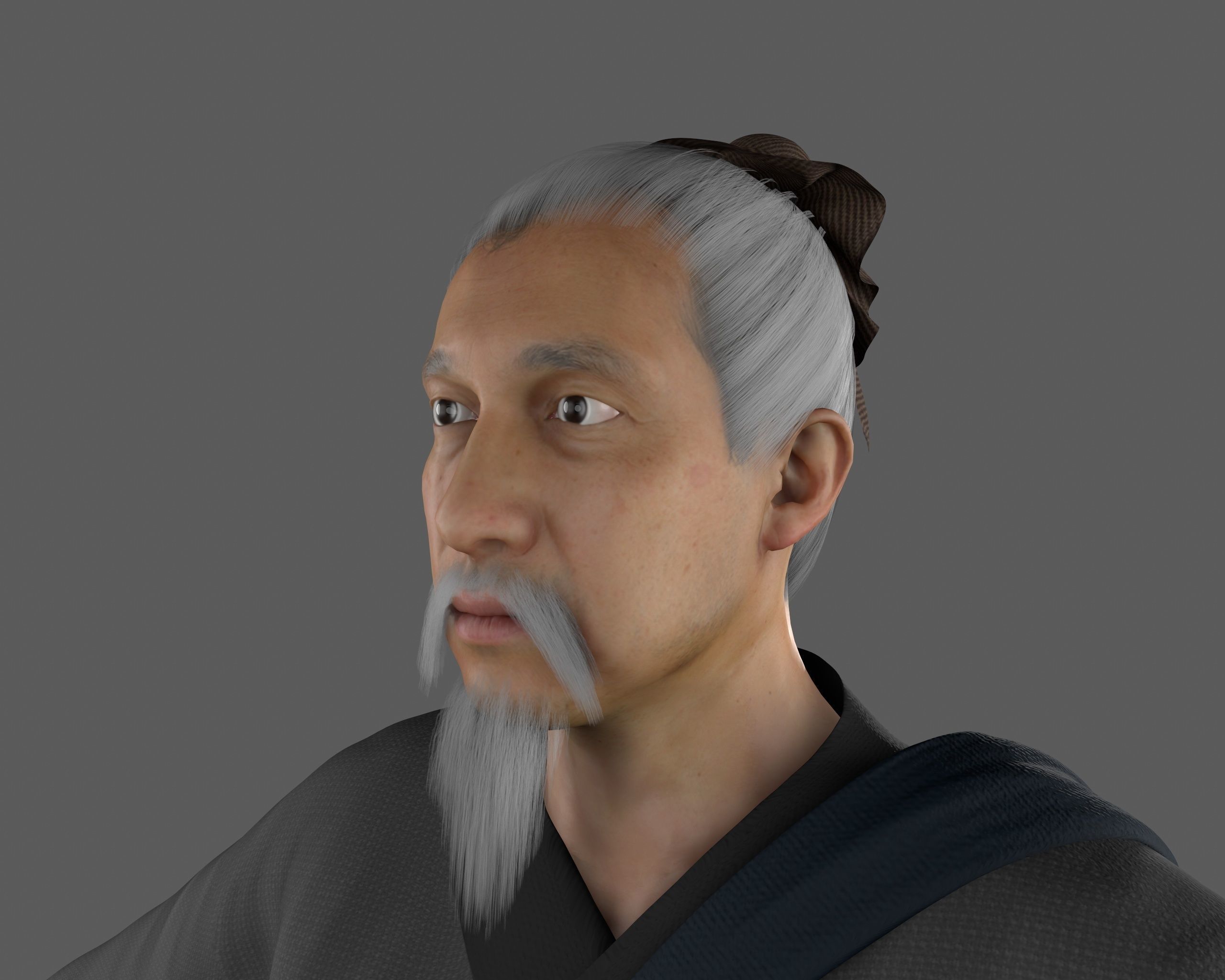 farmer avatar Low-poly 3D model_5