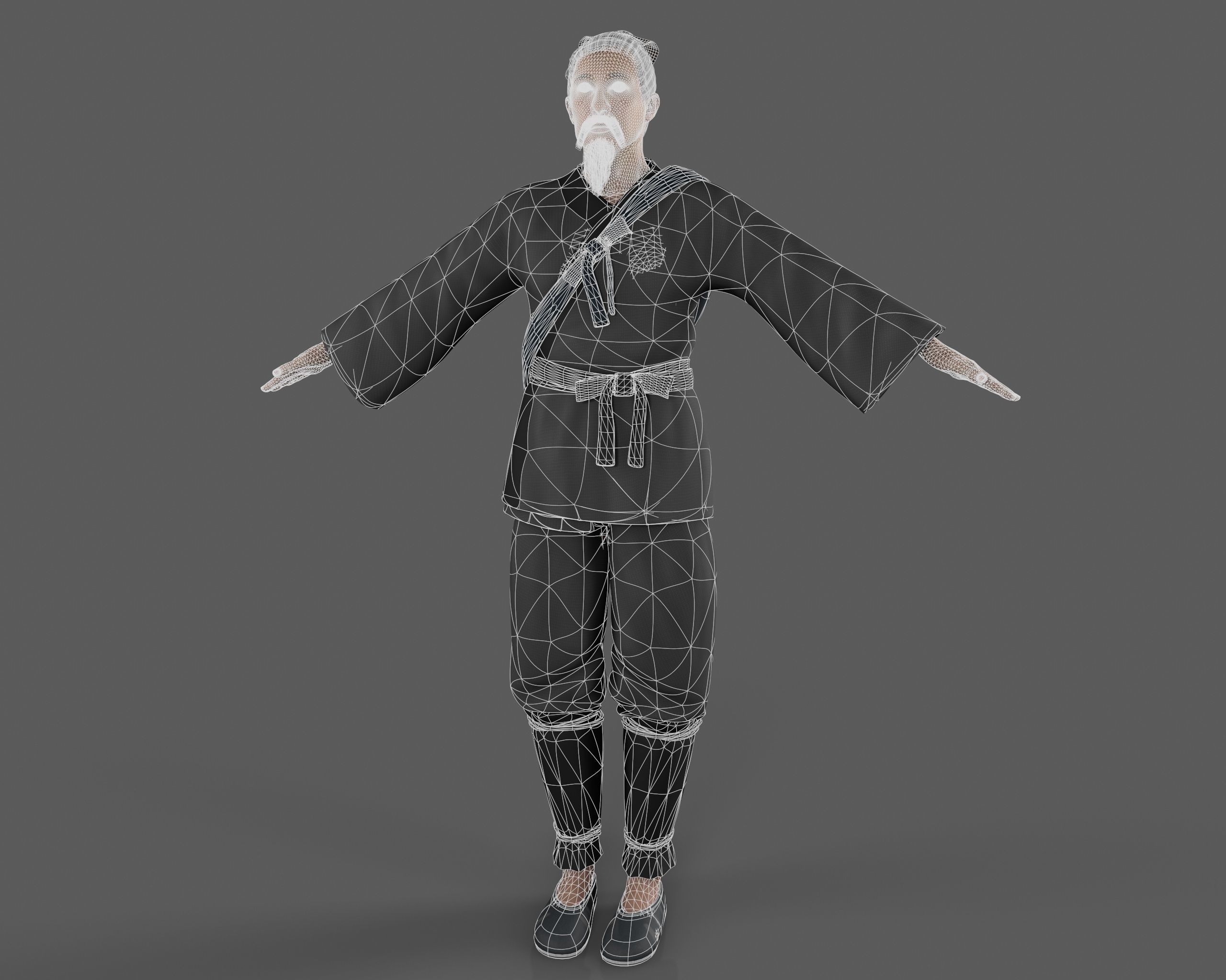 farmer avatar Low-poly 3D model_6