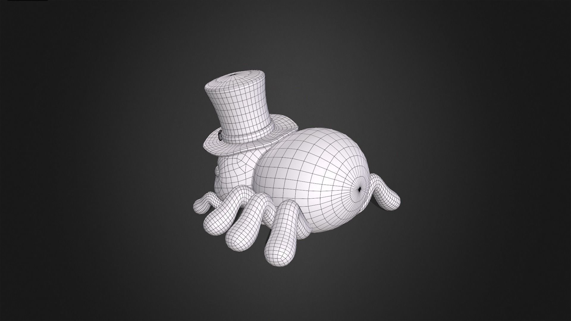 Asset - Cartoons - Animal - Cute Spider Rigged 3D model_11