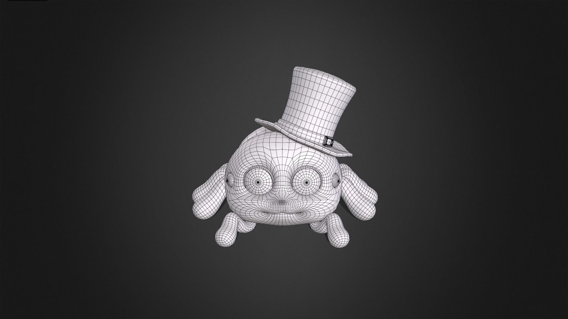 Asset - Cartoons - Animal - Cute Spider Rigged 3D model_3