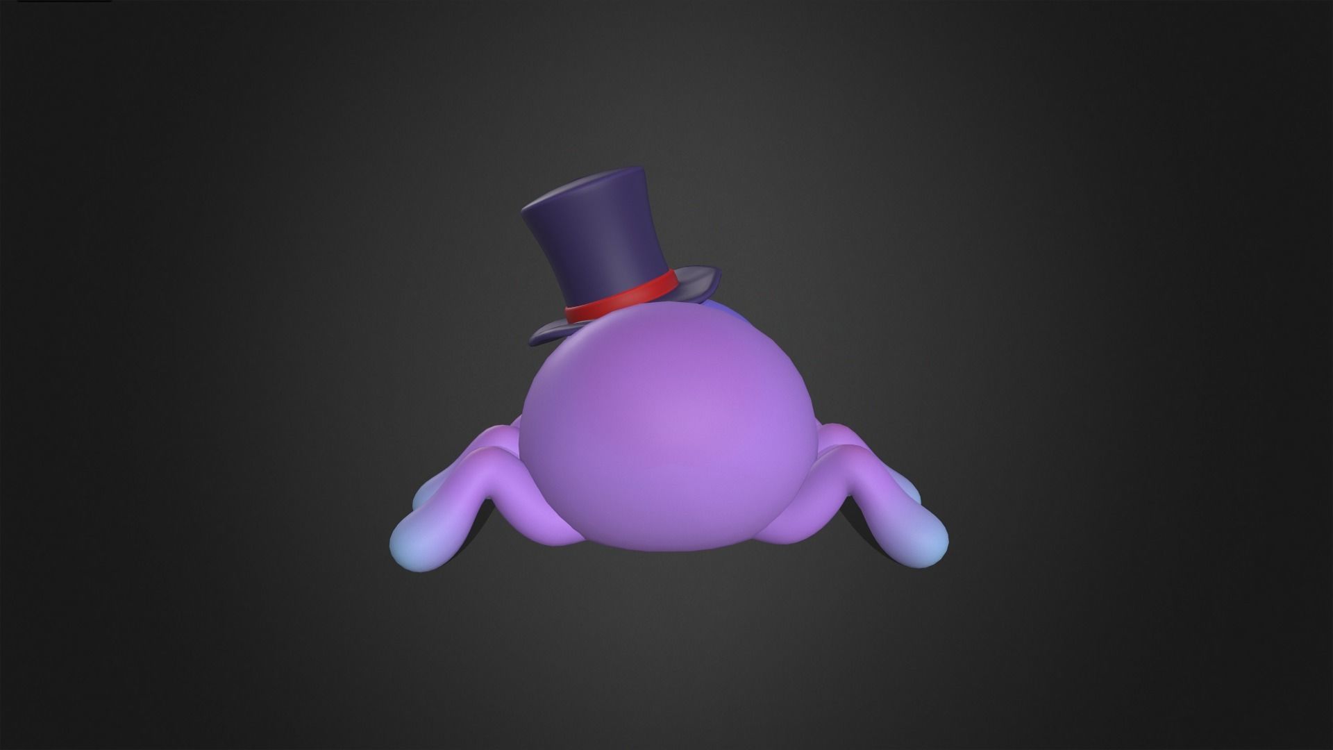 Asset - Cartoons - Animal - Cute Spider Rigged 3D model_8