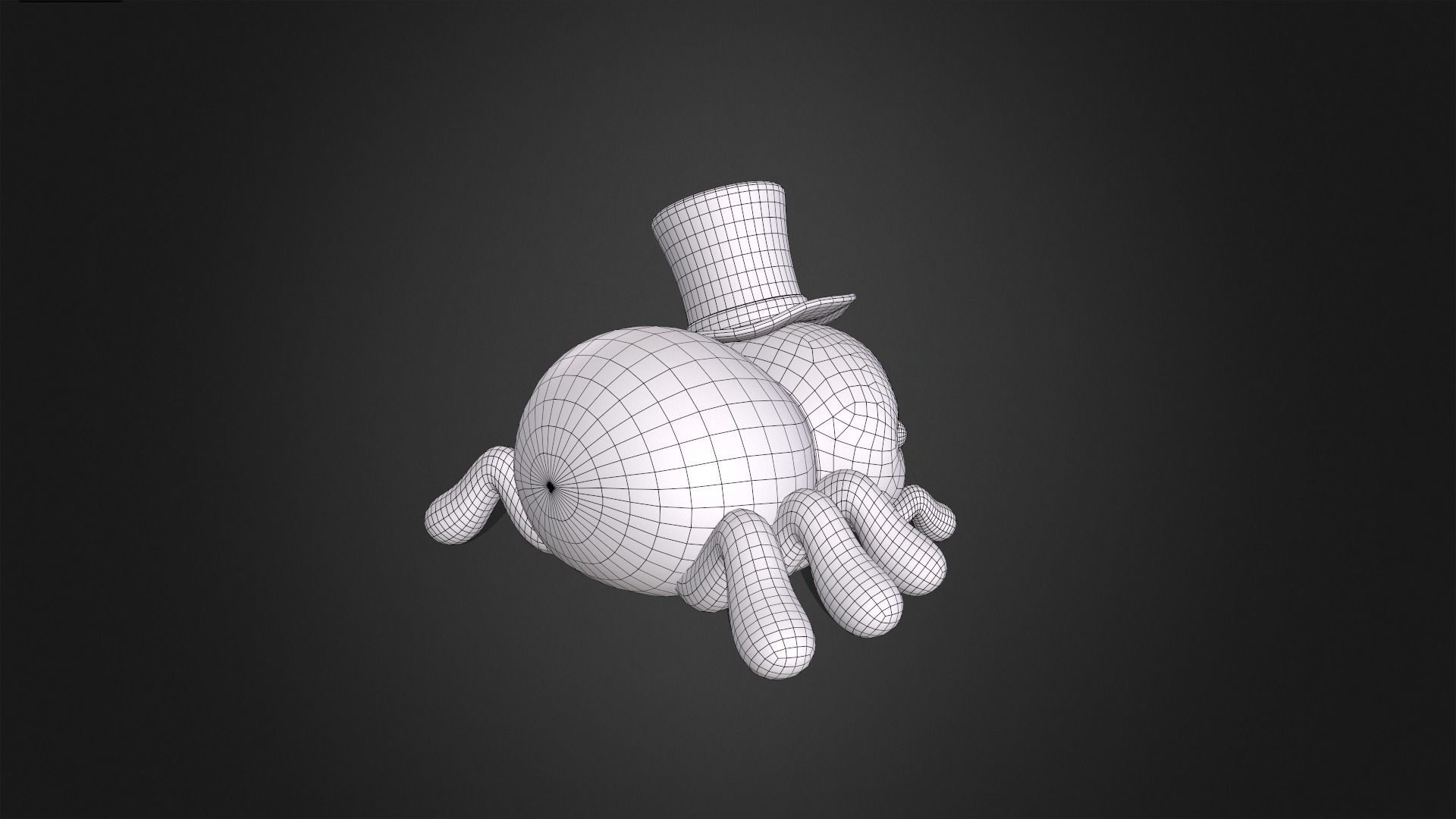 Asset - Cartoons - Animal - Cute Spider Rigged 3D model_7