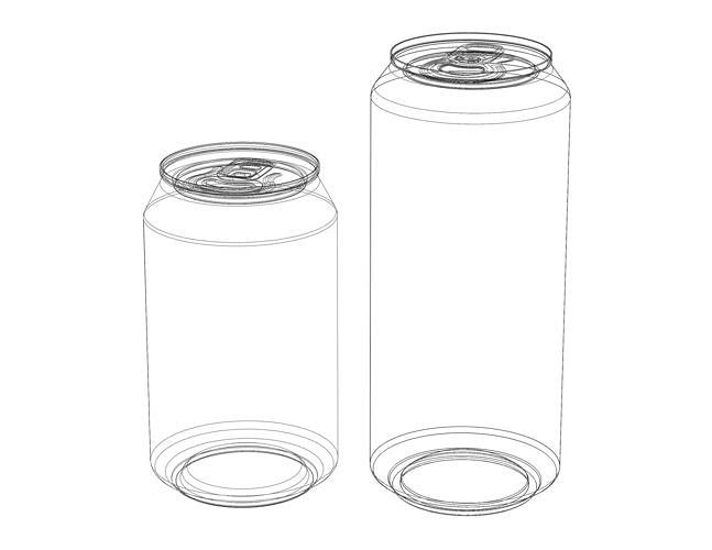 Standard Aluminum Can 3D model 5