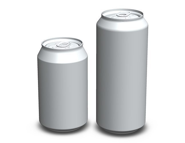Standard Aluminum Can 3D model 6