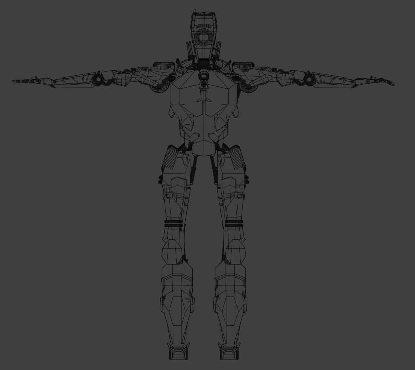 ROBOT CHARACTER  Low-poly 3D model_7