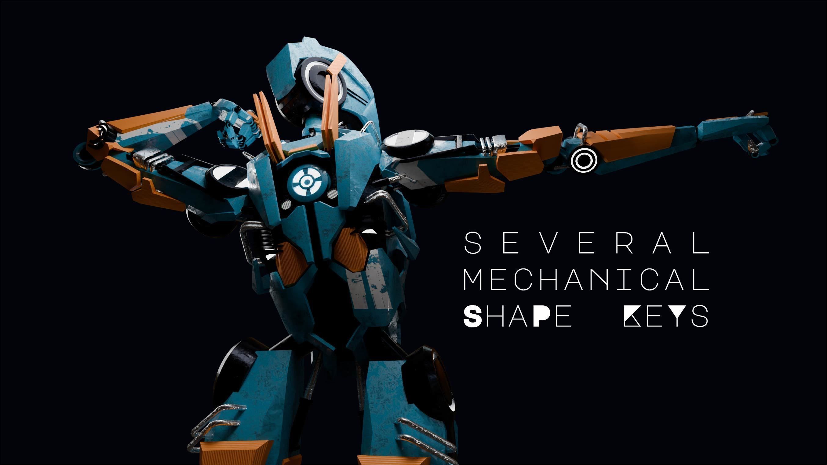 ROBOT CHARACTER  Low-poly 3D model_4