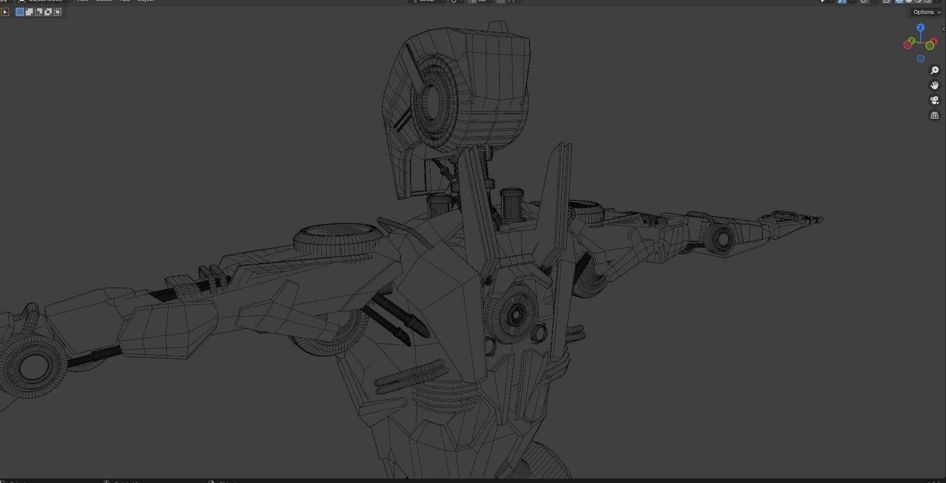 ROBOT CHARACTER  Low-poly 3D model_8