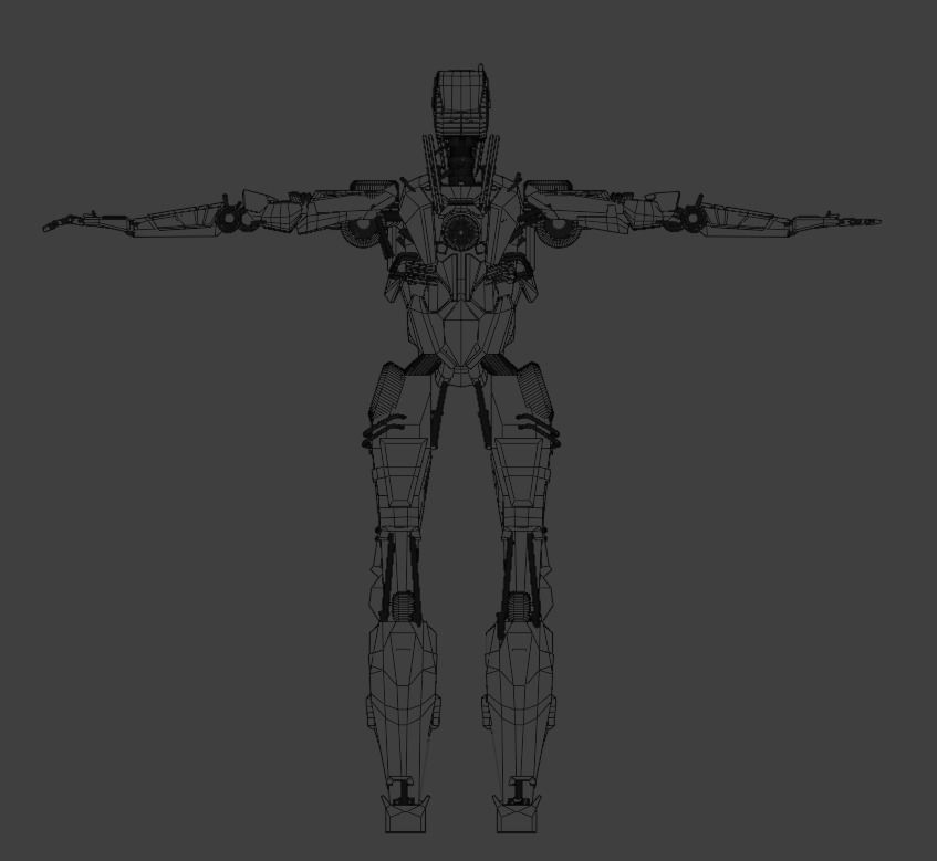 ROBOT CHARACTER  Low-poly 3D model_6