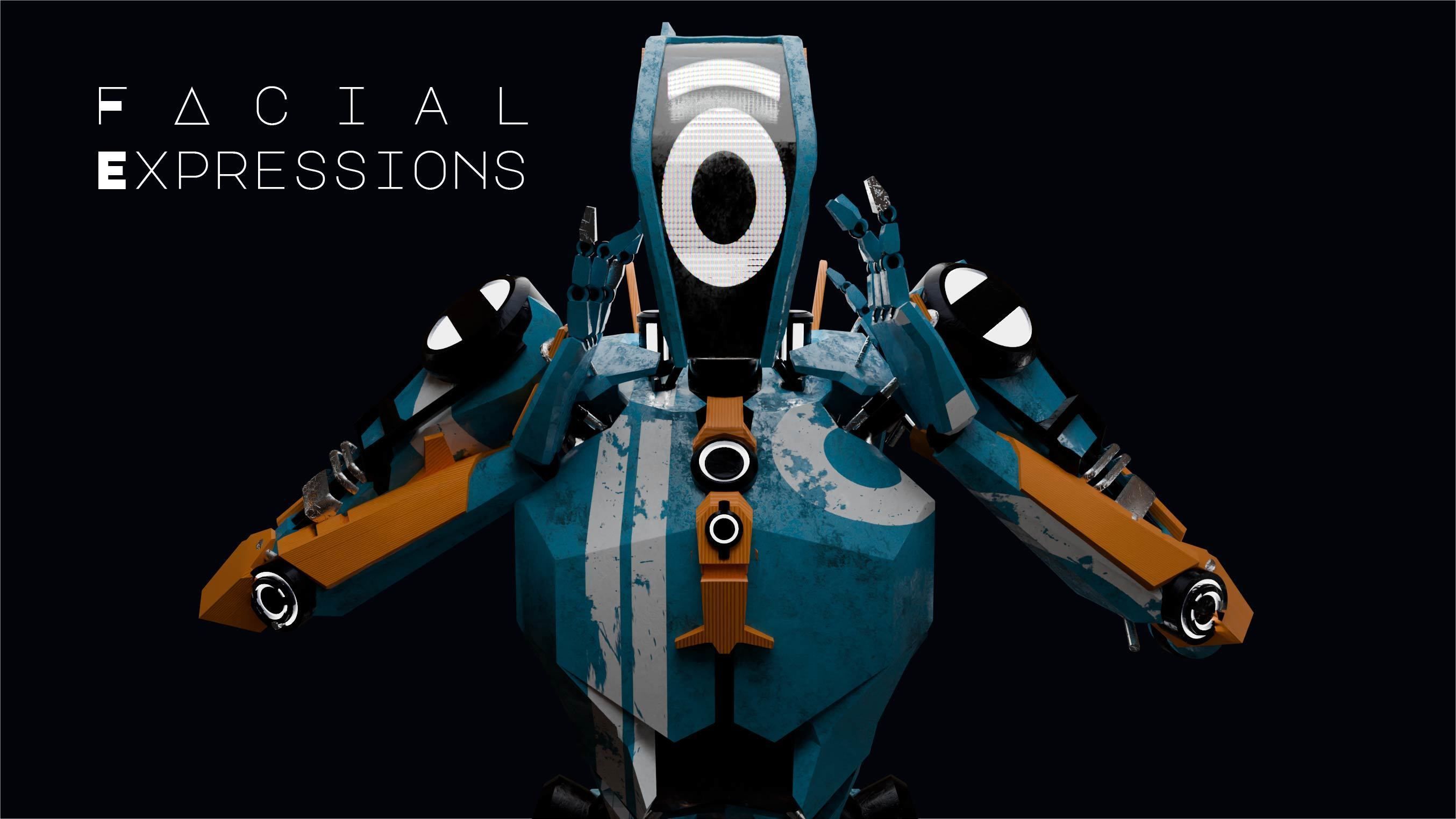 ROBOT CHARACTER  Low-poly 3D model_3
