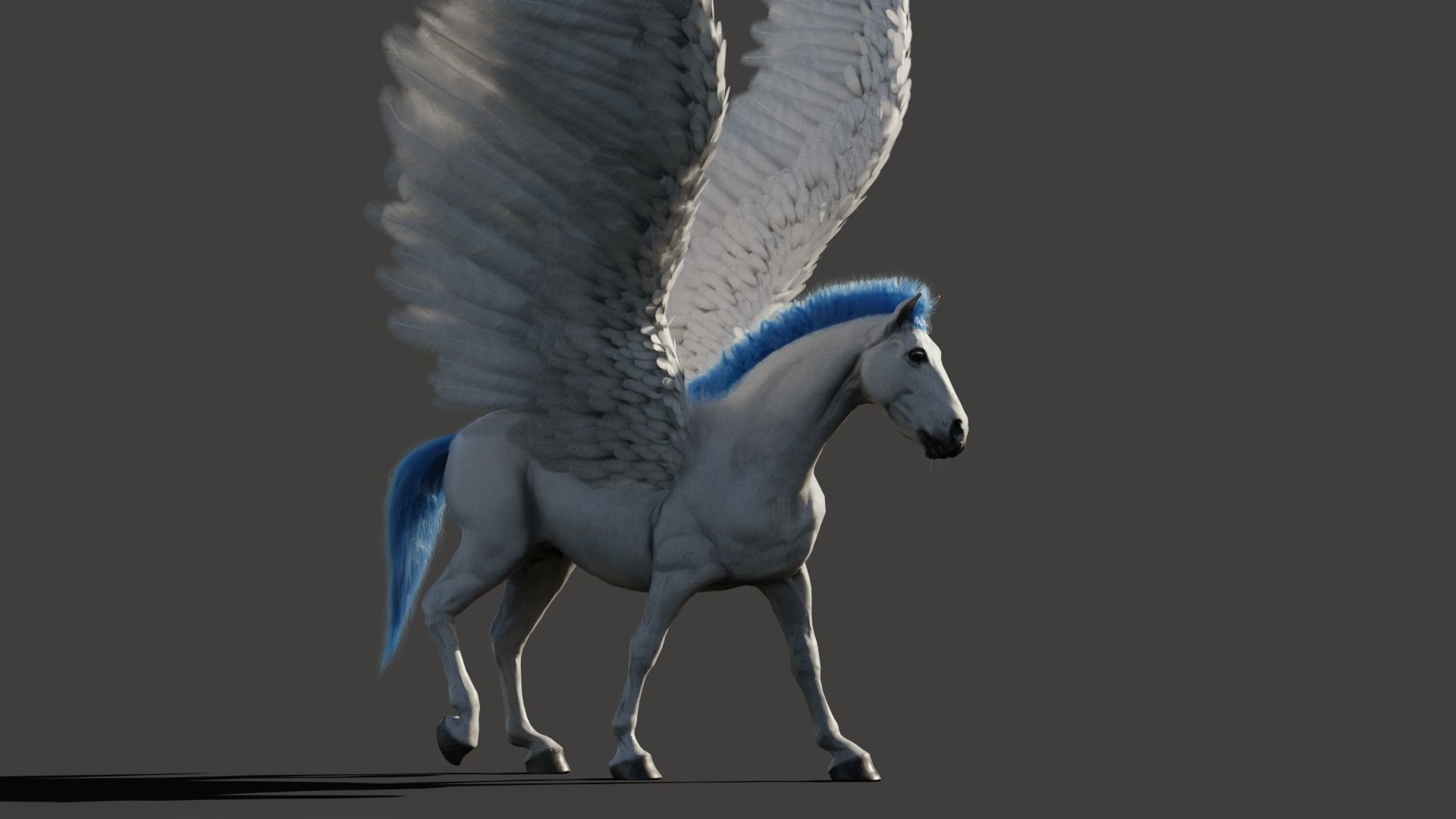 Pegasus 3D model_6