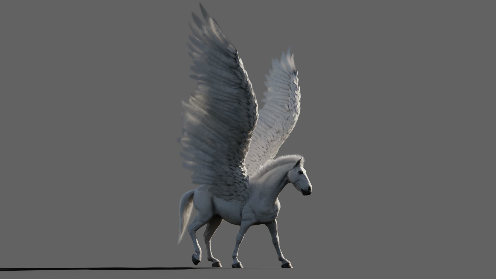 Pegasus 3D model_2