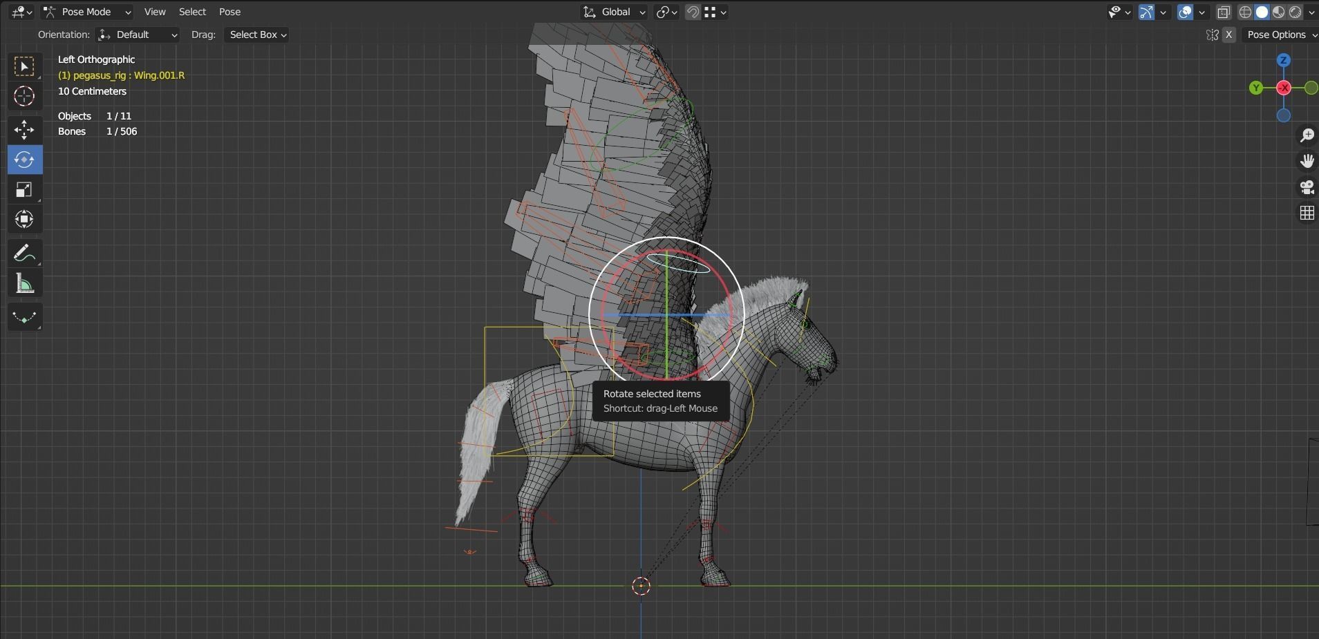 Pegasus 3D model_11