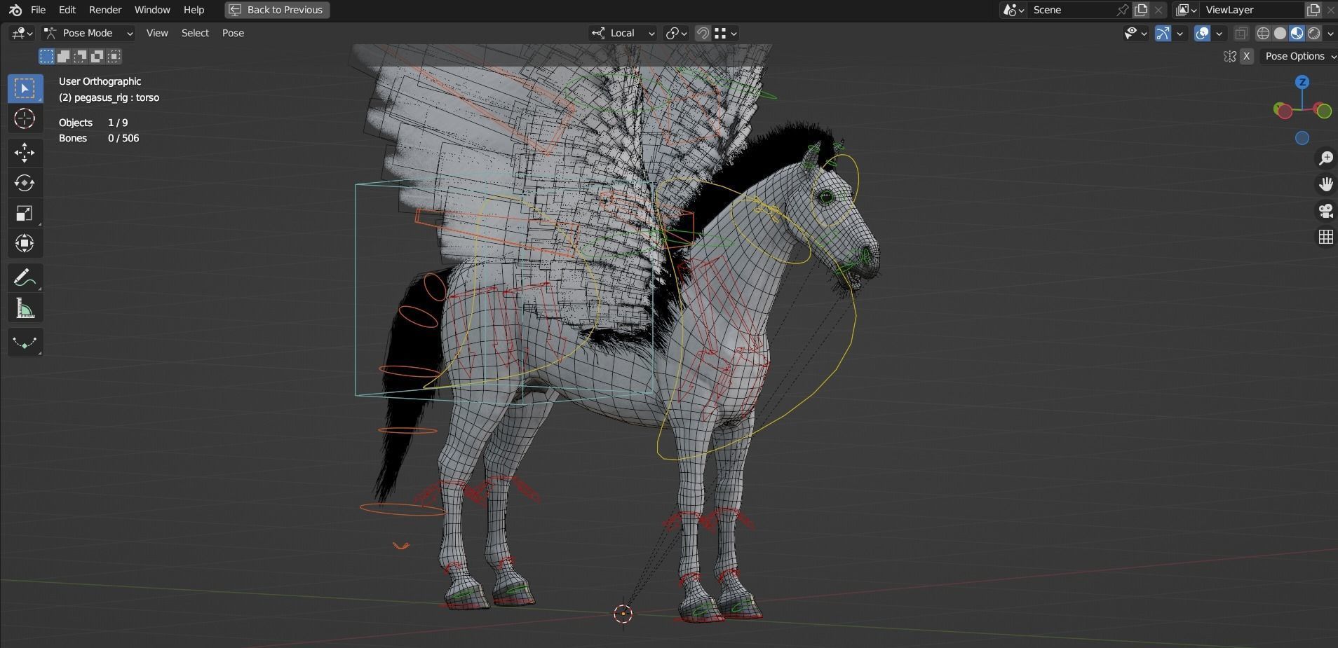 Pegasus 3D model_13