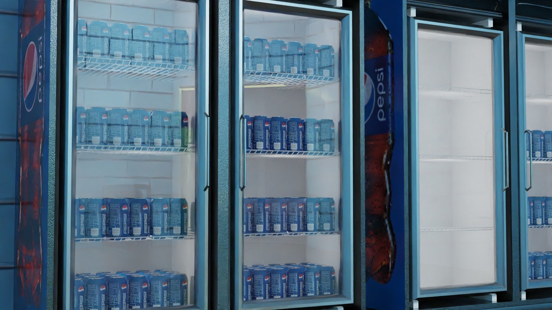 Convenience Store both Interior  and Exterior 3D model_4