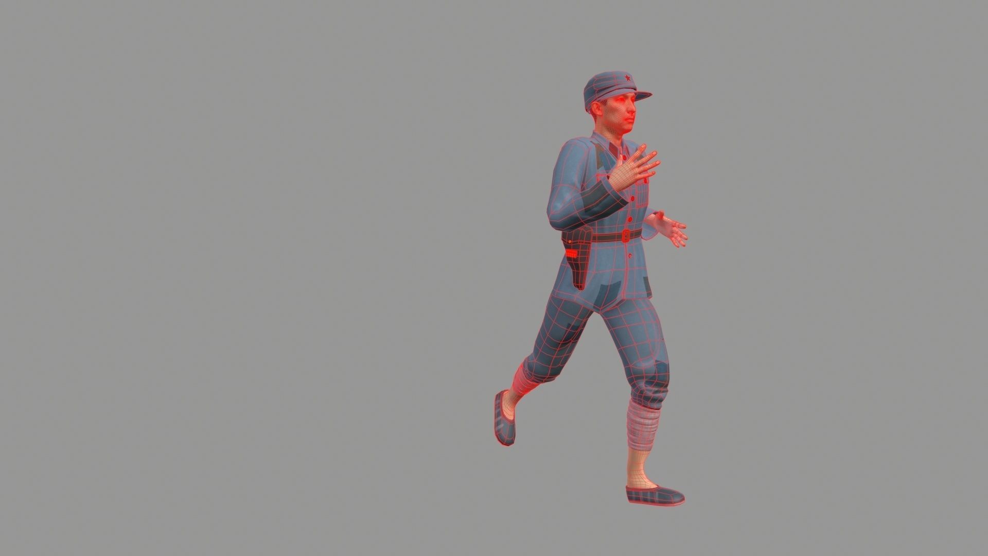 Chinese avatar Low-poly 3D model_8