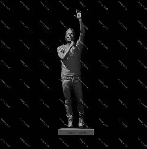 chris martin coldplay 3dprinting