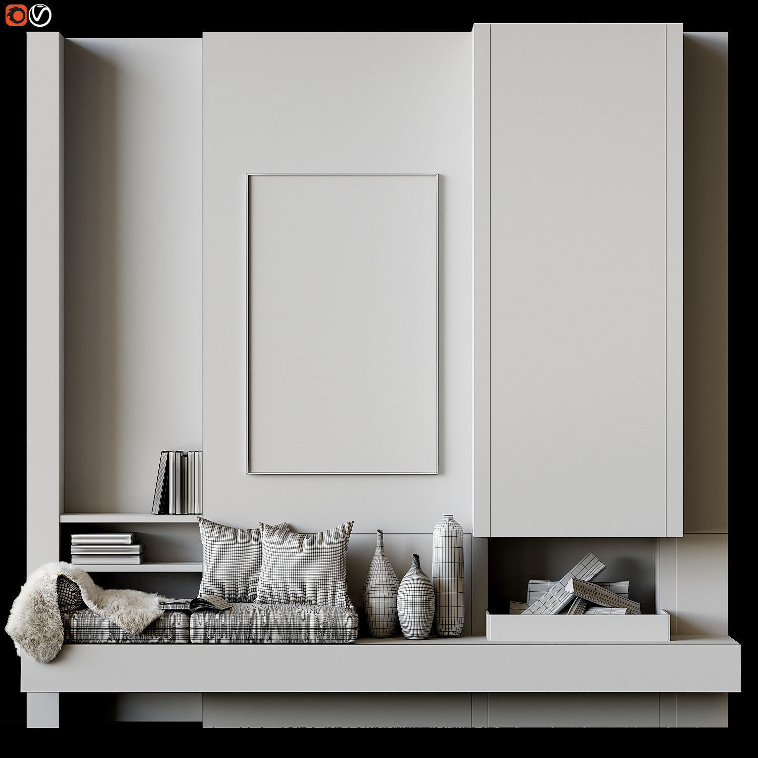 Fireplace 3D model_4