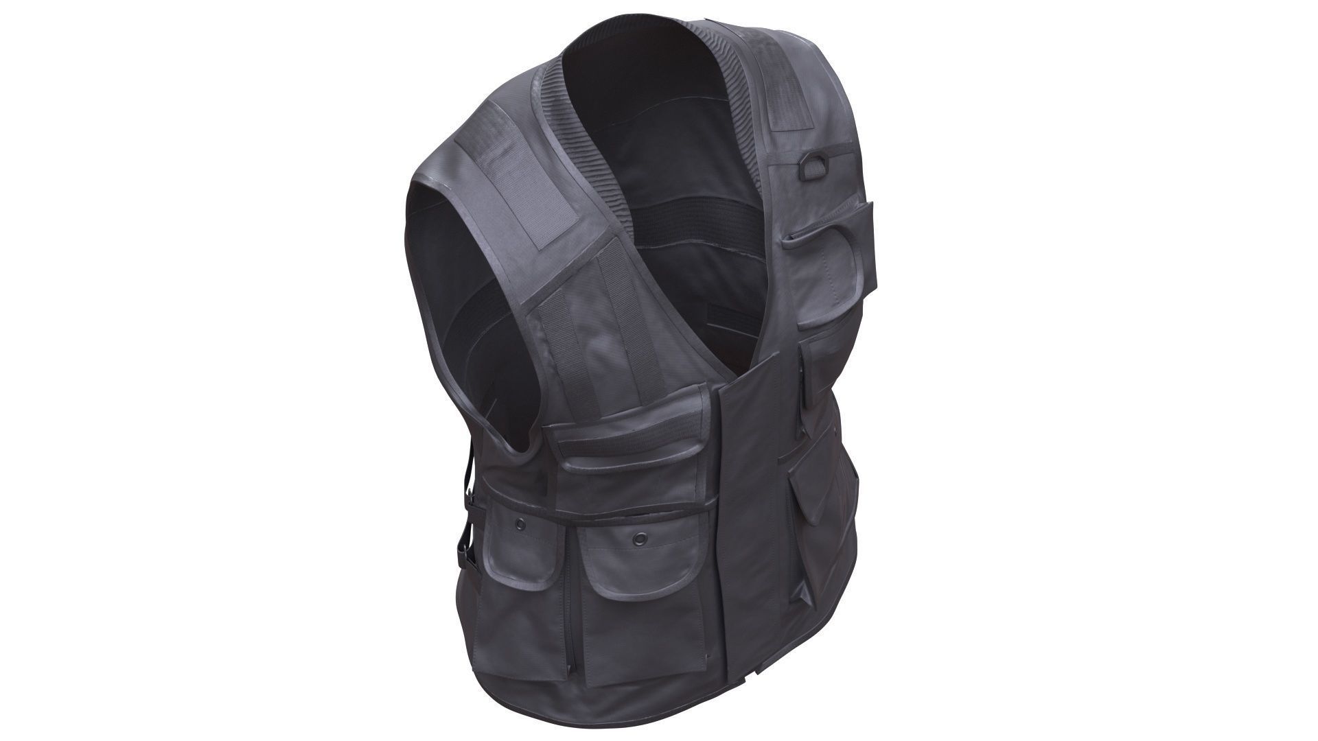 3D Vest Low-poly 3D model_10