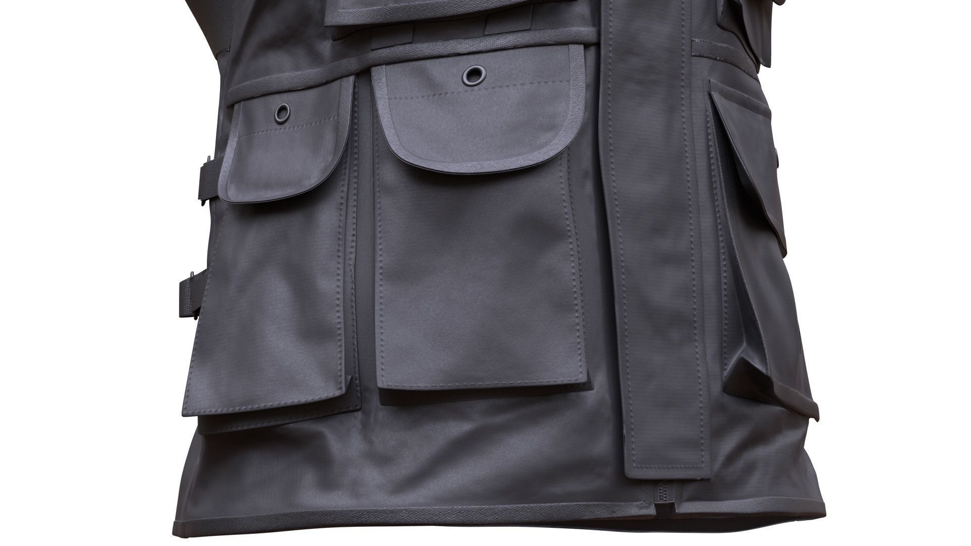 3D Vest Low-poly 3D model_12