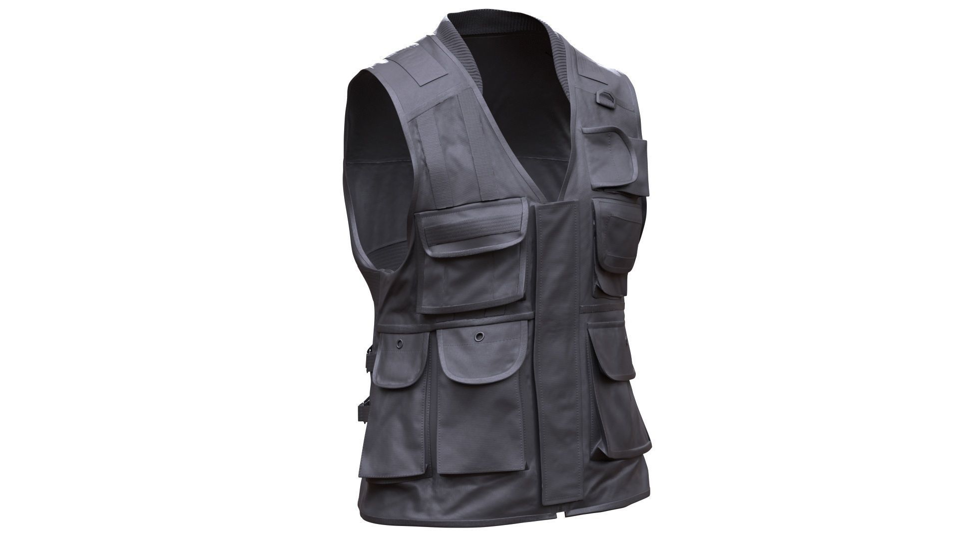 3D Vest Low-poly 3D model_2