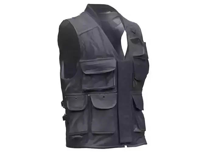 3D Vest Low-poly 3D model