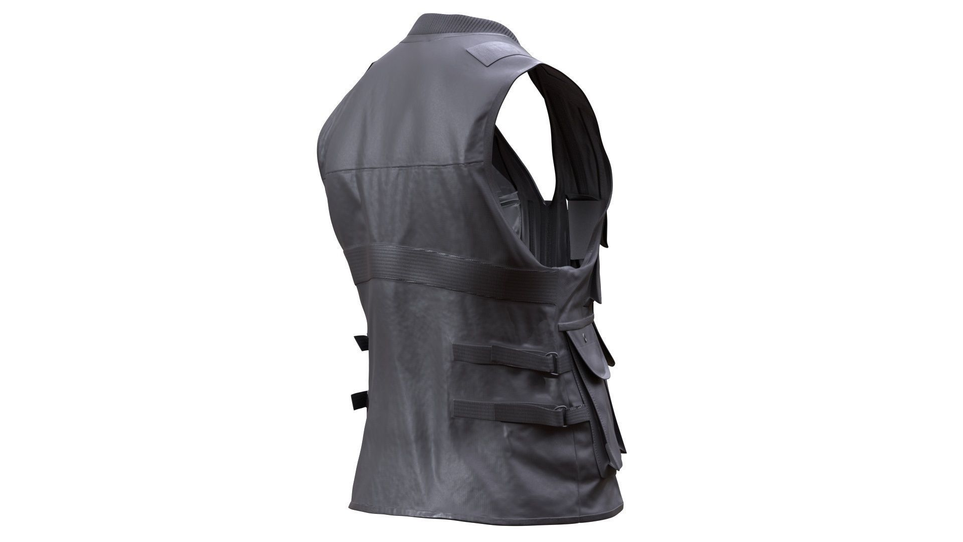 3D Vest Low-poly 3D model_7