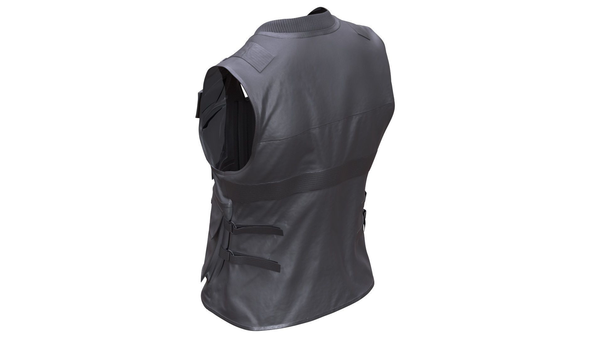 3D Vest Low-poly 3D model_9