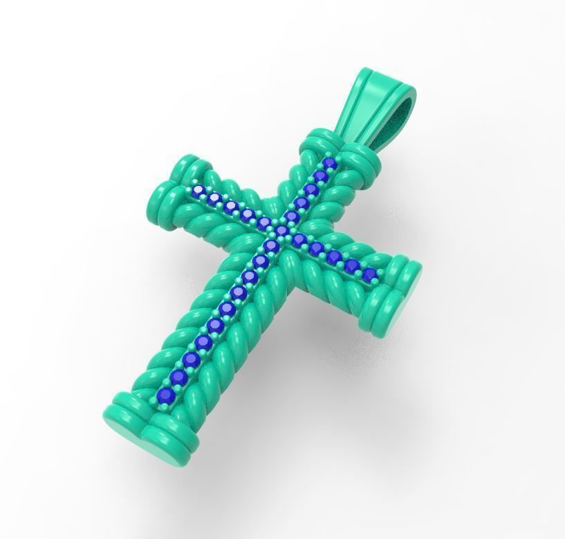 Mans cross 3D print model_1