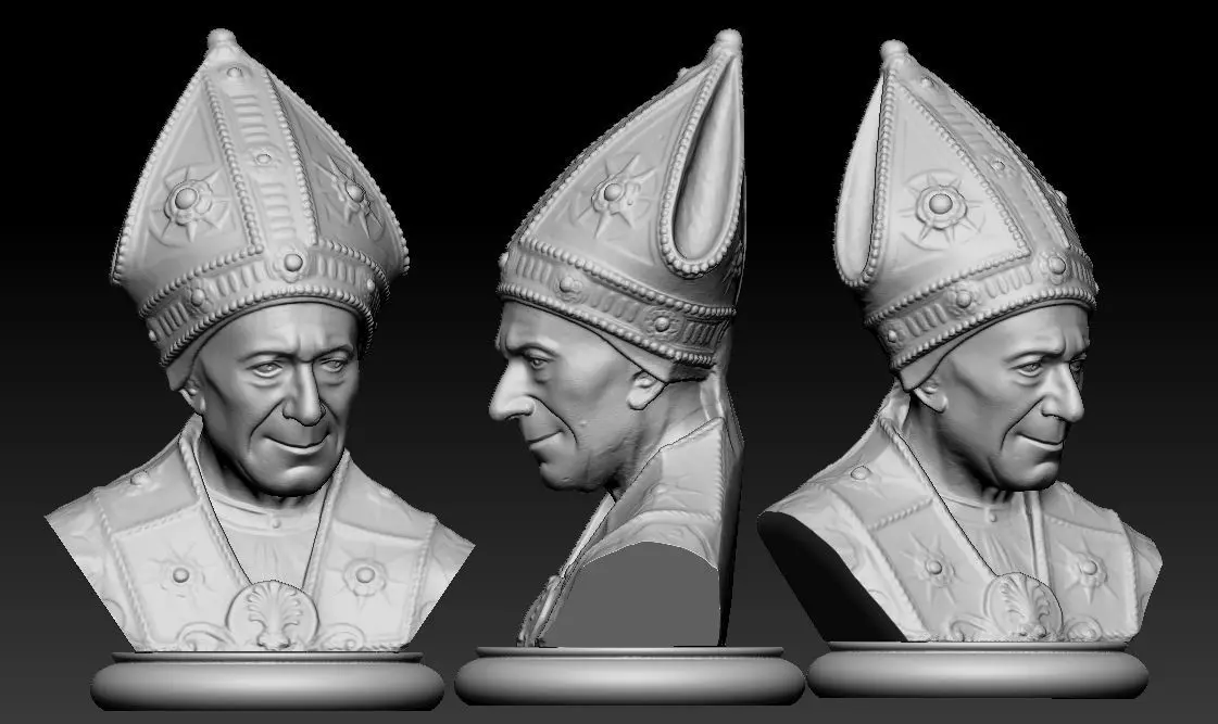 Chess Bishop 3D print model_0