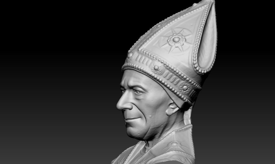 Chess Bishop 3D print model_4