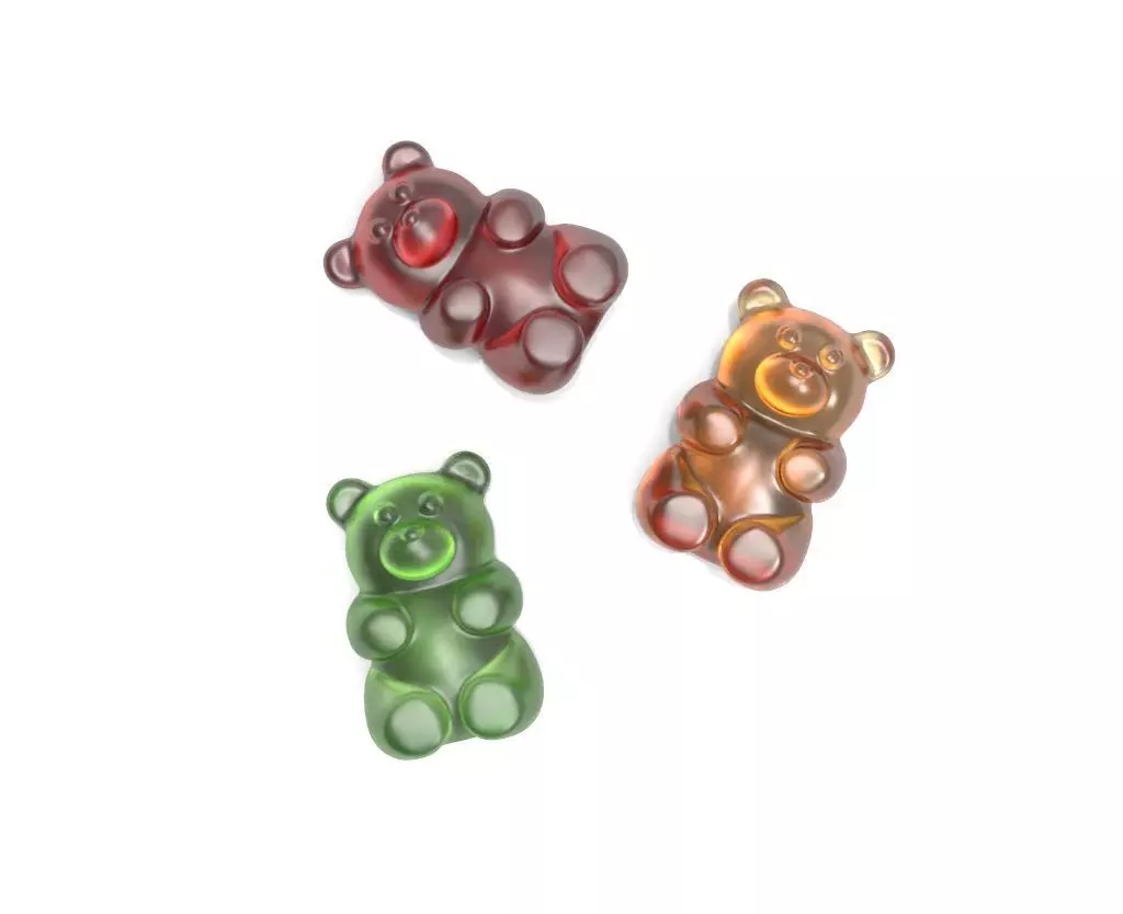 Gummy bear 3D print model_0