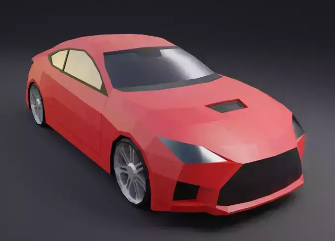 Low Poly Car Lexus RCF