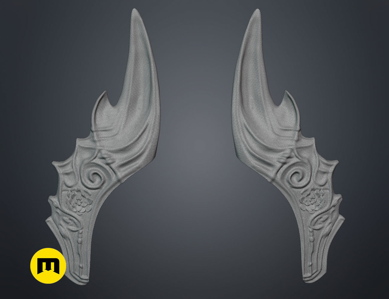 Fairy horns 3D print model_16