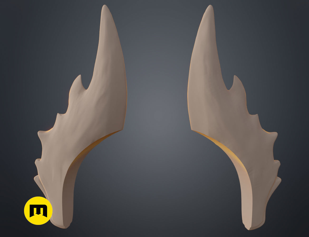 Fairy horns 3D print model_14