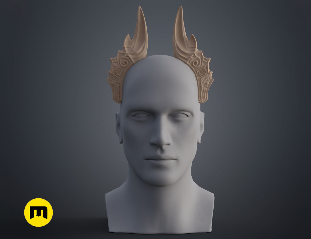 Fairy horns 3D print model_12