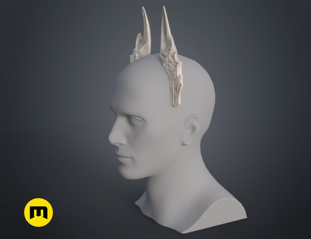 Fairy horns 3D print model_9